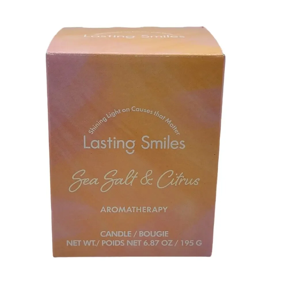 Lasting Smiles Sea Salt & Citrus Aromatherapy Candle